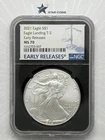 2021 (W) Silver Eagle T-2 NGC MS70 Early Releases Struck at West Point