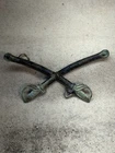 Civil War Union Cavalry Crossed Sabers Hat Insignia Badge