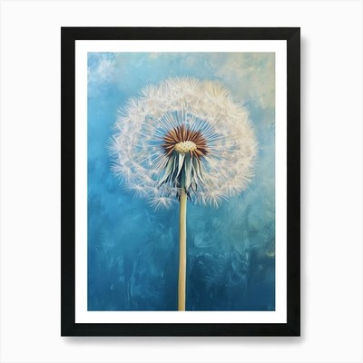 Whispers Of The Wind   A Dandelion  gerahmtes Wandbild Poster Leinwanddruck Bild