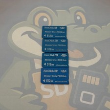 LOT of 4 SanDisk MemoryStickPRODuo - 512MB - Untested - GC422