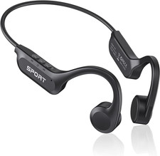 Bone Conduction Headphones Bluetooth 6.0 Open Ear Headphones with Mic, Premium L