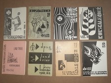 8x Kurskalender Land Trier DPSG Pfadfinderschaft Sankt Georg 1961-69 Pfadfinder