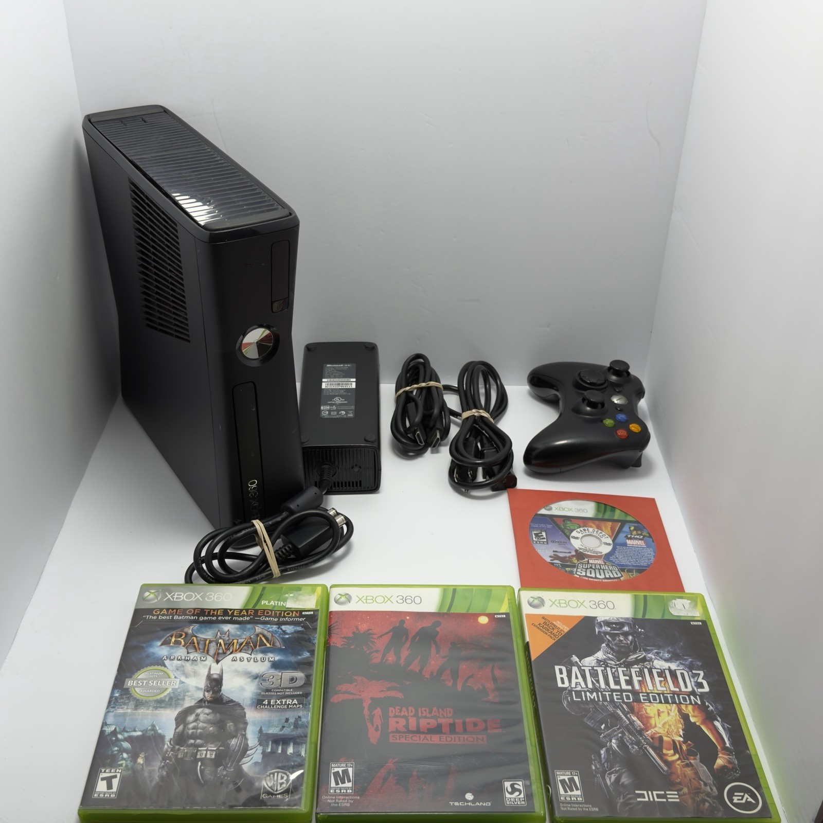 Microsoft Xbox 360 Slim 250GB HDD Black Console (NTSC)