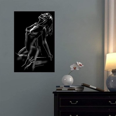 Black and White Sexy Couple Canvas Painting Canvas Wall Art Home Decor Picture