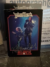 ROB HALFORD SIGNED AUTO 1991 Impel MEGA METAL Rock Card 60 Judas Priest PSA