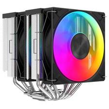 A60L Dual Tower CPU Air Cooler, 6 Heat Pipes, Dual 120mm ARGB PWM Fans, 265W ...