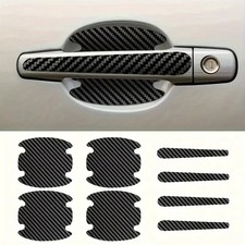 8pcs Car Door Handle Guard Sticker Scratch Protector Film Bowl Cover Universal