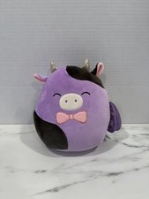 Squishmallows NEW Easter 2025 Alexie the Cow 8"inch plush with Bowtie with tag 