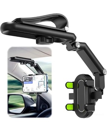 Phone Holder 360° Rotatable Adjustable Sun Visor Car Mount Clip For Most Phones