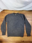 L.L.Bean Men's Bean's Classic Ragg Wool Sweater Small Gray 100% Lambswool