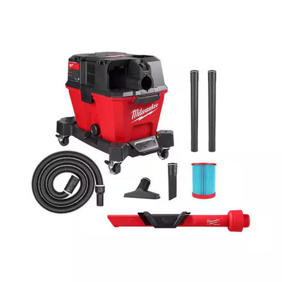 M18 FUEL 6 Gal. Cordless Wet/Dry Shop Vac W/Filter, Hose and AIR-TIP 1-1/4 In. -
