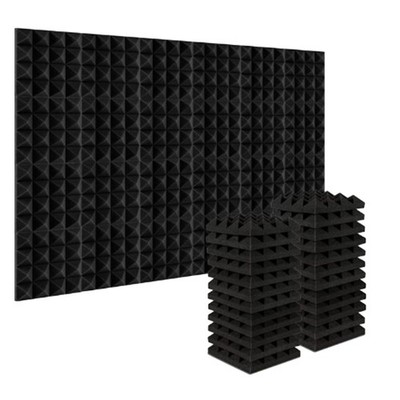 24 StüCk 25 X 25 X 5 Cm Studio-Akustik-Schallschutzschaum-Pyramiden-GeräUsc7199