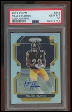 2021 Panini Prizm - Rookie Najee Harris #343 Silver Prizm Autographs PSA 10