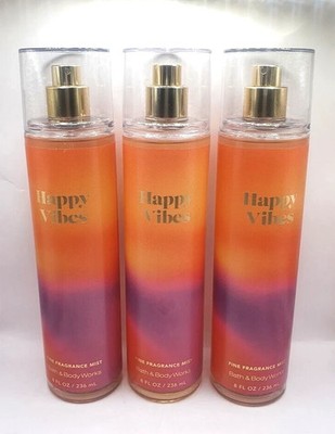 BATH AND BODY WORKS HAPPY VIBES BODY MIST 8 FL OZ (3 PIECES) | eBay
