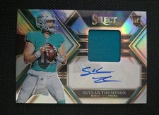 Skylar Thompson - 2022 Select Rookie Patch Auto #RSM-ST Silver Prizm 145/199 RPA