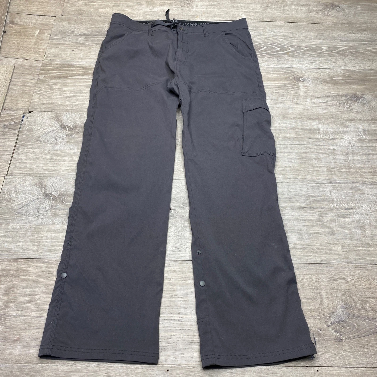 PrAna Pants Zion Mens XLx32 Grey Stretch Nylon Hiking Cargo Outdoor Travel