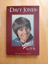 AUTOGRAPHED Book DAVY JONES They Made a Monkee Out of Me EUC Paperback