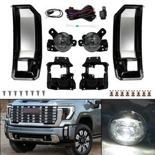 For 2024 2025 2026 Gmc Sierra 2500 3500 Hd Led Fog Light Kit Switch Bezel Pair For 2024 2025 2026 Gmc Sierra 2500 3500 Hd Led Fog Light Kit Switch Bezel Pair