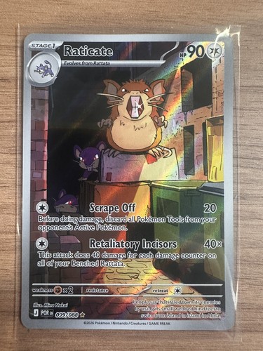 Raticate - 099/088 - Illustration Rare - Perfect Order - Pokemon Card - NM/M