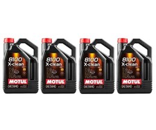 Motul Engine Lubricant Synthetic 8100 X-Clean 5W40 Set of 4 5 Liters 102051 43.98 per gallon