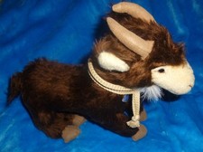 Niedliche  neuwertige Ziege von Schildkröt- mit Fähnchen und Etikett