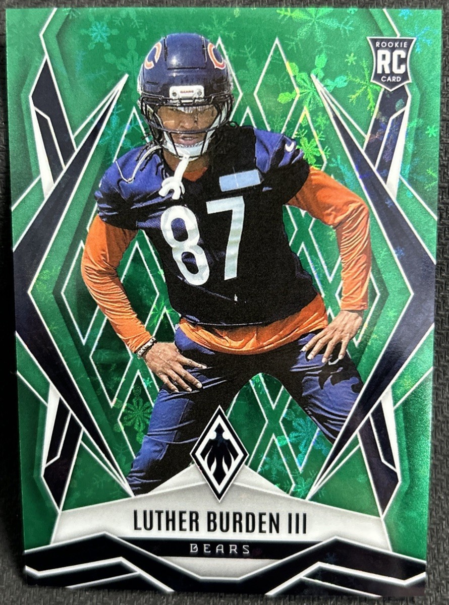 2025 Phoenix #196 Luther Burden III Green Winter /149 Rookie Chicago Bears