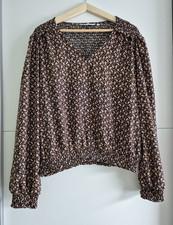 ONLY Damen Bluse Tunika Blumen Schwarz/Beige/...