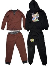 Super Mario Boys Sweatshirt Hoodie Pants  Old Navy Thermal Set Shirt Pants Sz 8