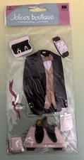 Jolee’s Boutique GROOM TUXEDO 7pcs Dimensional Scrapbooking Stickers