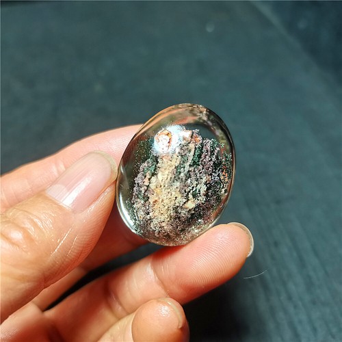 Raro colgante de cristal energético de cuarzo escénico de cuarzo fantasma natural de jardín WYY2890 - Imagen 12 de 14