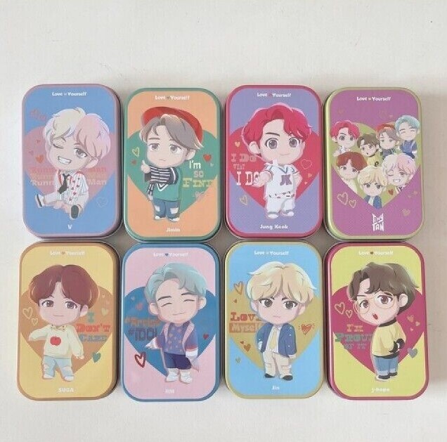 BTS TinyTAN BT21 詰め合わせ セット BTS TinyTAN Tin Case Japan Limited BT21 Jin jimin suga jungkook rm