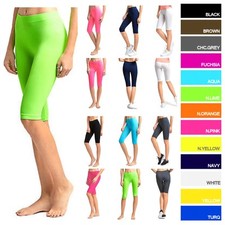 1, 3, 6 Pack Women Leggings Stretch Active GYM Yoga Shorts Workout Bike Sports