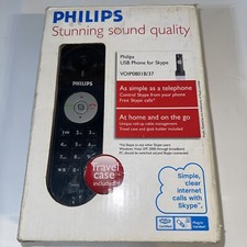 philips voip0801b/37 skype travel phone travel case included 