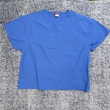 Dickies Scrubs Set Blue 2-Piece Unisex V-Neck Top  Pants Size XL Pants 2x