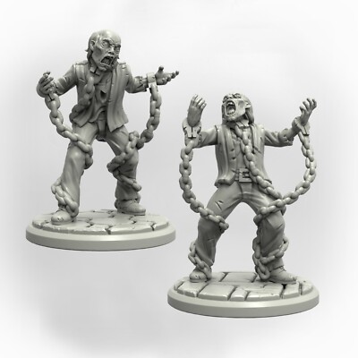 Ghosts - 32mm Miniatur für Lovecraft-Themen-RPGs (CoC, D&D, Pathfinder)