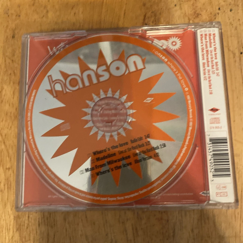 Hanson Where Is The Love импорт из Великобритании 4 трека 1997 выпуск Mercury Records с обзором - Изображение 3 из 4