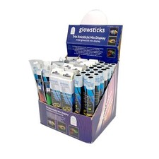 KNIXS 70er Display 25 Powerknicklicht, 25 Knicklichtbrillen, 160 Armknicklichter