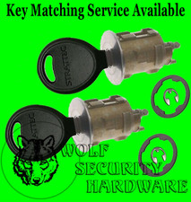 Dodge Chrysler Jeep Door Lock Key Cylinder Pair 2 Keys 1 14 Dia Face 