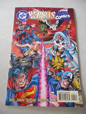 DC VERSUS MARVEL COMICS #4, 1996, CROSSOVER, JURGENS, UNREAD 9.6