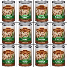 12 Canned Turkey🇺🇸USA Made Keystone Meat 14.5oz Camping Survival Food ex 2029
