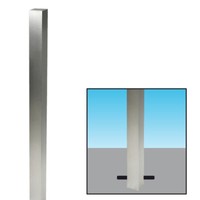 Absperrpfosten Verzinkt 70X70Mm Z. Einbetonieren 101904