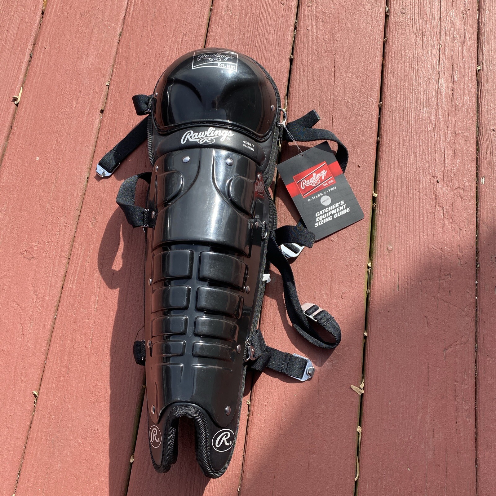 Rawlings Adult Baseball Catchers Shin Guards w/ Easton Pads ULGPRO eBay