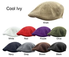 Cool Ivy Classic Mesh Ivy Newsboy Ivy Cap Hat Crochet Driving Golf Ivy Summer