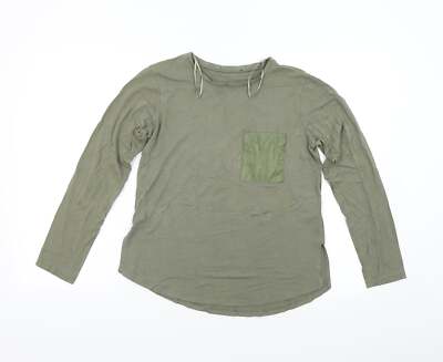 Select Damen T-Shirt grün Viskosemischung Größe M