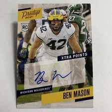 2021 Chronicles Draft Picks Prestige Xtra Points Ben Mason Auto Rookie Bronze