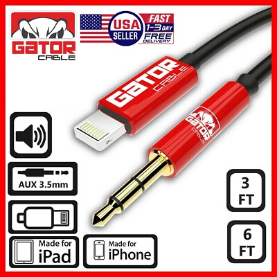 AUX Audio Cable Adapter For iPhone XR XS SE X 11 12 13