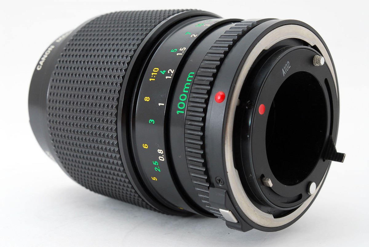 Exc+5] Canon New FD NFD 100mm f/4 Macro MF Lens From JAPAN #0004