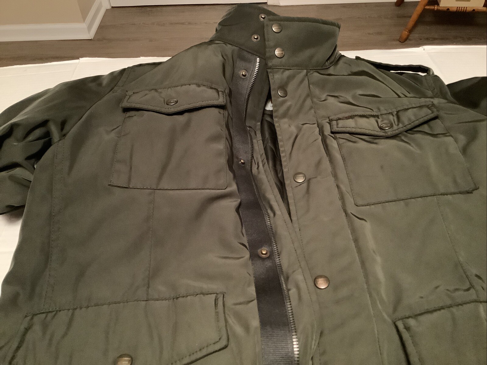 Levi's Women M Lightweight Cargo JacketForest Gre… - image 2