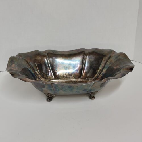 Reed & Barton Salem 1613 Rectangular Footed Vegetable Bowl Silverplate - Picture 1 of 6