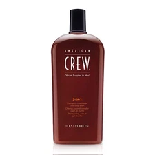 American Crew 3-in-1 Shampoo, Conditioner and Body Wash 1 Liter/33.8 Fl.Oz.